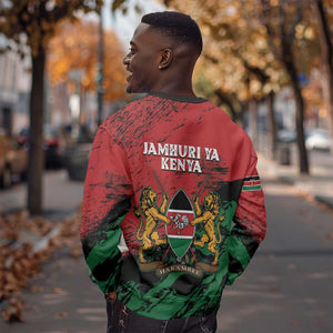 Jamhuri Ya Kenya Sweatshirt African Lion - Coat Of Arms