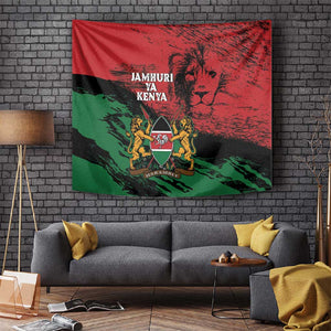 Jamhuri Ya Kenya Tapestry African Lion - Coat Of Arms