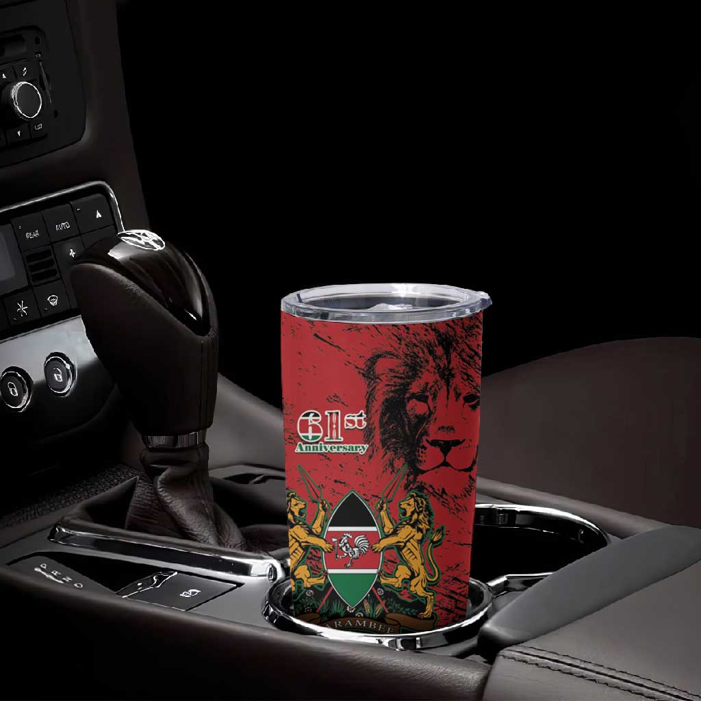 Jamhuri Ya Kenya Tumbler Cup African Lion - Coat Of Arms