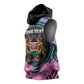 Personalised Kenya Lilac Breasted Roller Sleeveless Hoodie Orchid Flower - African Pattern - African Pride