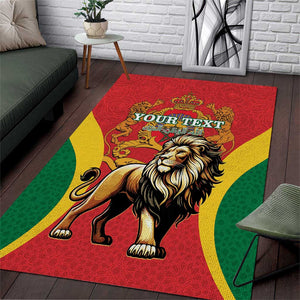 Personalised Morocco Area Rug Barbary Lion - Proclamation Day