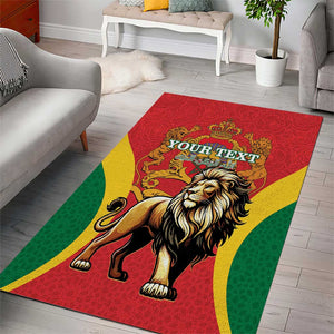 Personalised Morocco Area Rug Barbary Lion - Proclamation Day