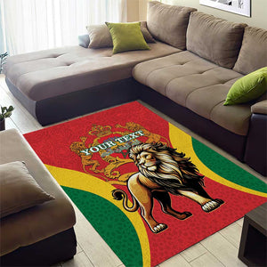 Personalised Morocco Area Rug Barbary Lion - Proclamation Day