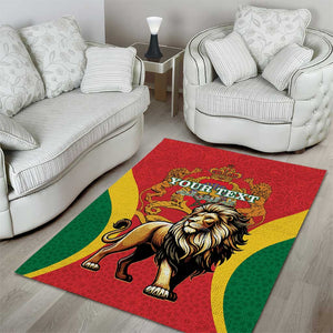 Personalised Morocco Area Rug Barbary Lion - Proclamation Day