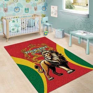 Personalised Morocco Area Rug Barbary Lion - Proclamation Day