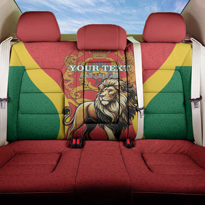 Personalised Morocco Back Car Seat Cover Barbary Lion - Proclamation Day