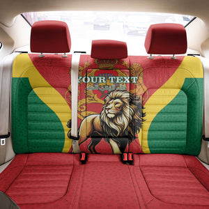 Personalised Morocco Back Car Seat Cover Barbary Lion - Proclamation Day