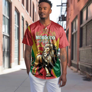 Personalised Morocco Baseball Jersey Barbary Lion - Proclamation Day