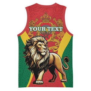 Personalised Morocco Basketball Jersey Barbary Lion - Proclamation Day LT15