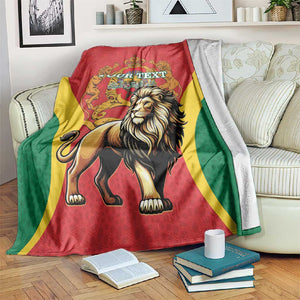 Personalised Morocco Blanket Barbary Lion - Proclamation Day