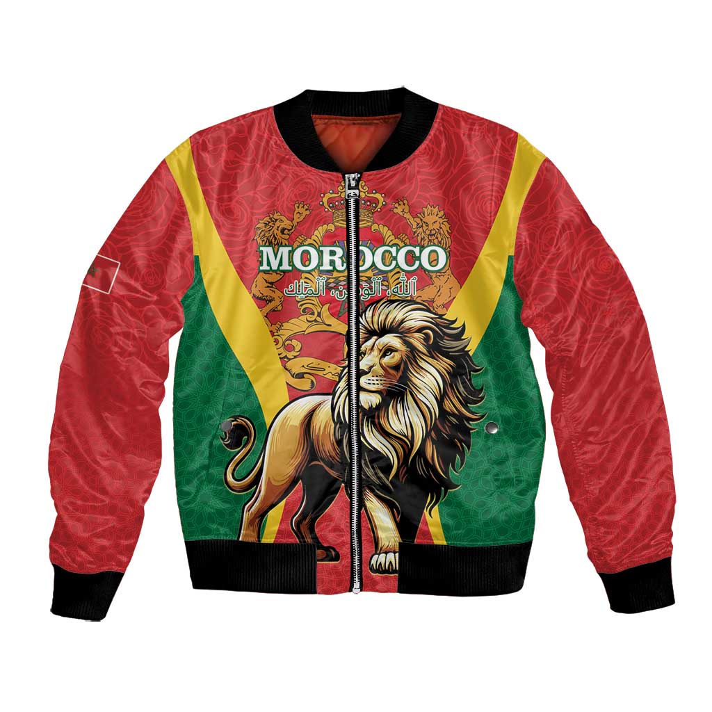 Personalised Morocco Bomber Jacket Barbary Lion - Proclamation Day