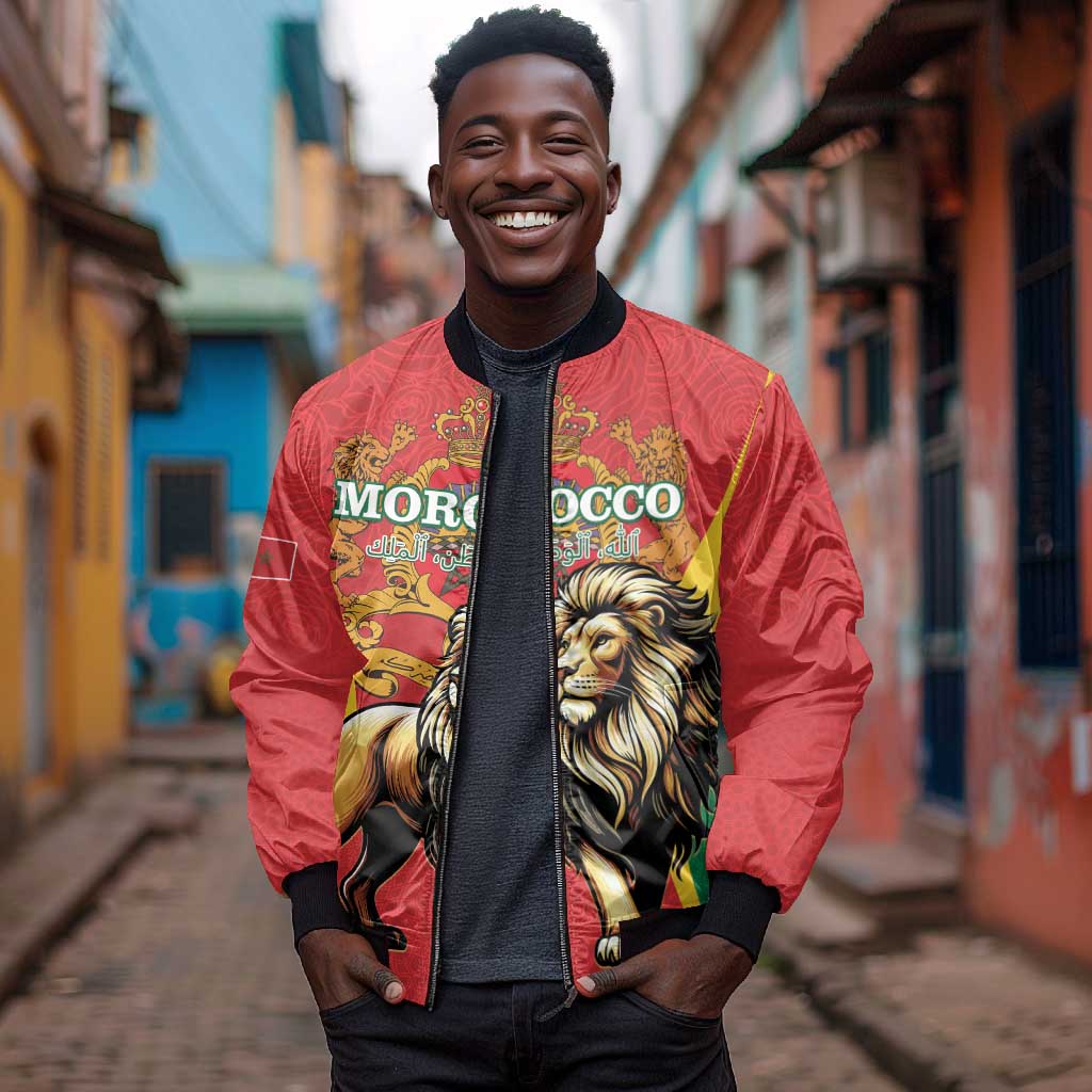 Personalised Morocco Bomber Jacket Barbary Lion - Proclamation Day