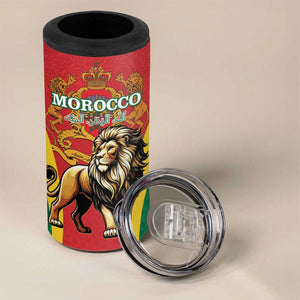 Personalised Morocco 4 in 1 Can Cooler Tumbler Barbary Lion - Proclamation Day