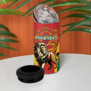 Personalised Morocco 4 in 1 Can Cooler Tumbler Barbary Lion - Proclamation Day