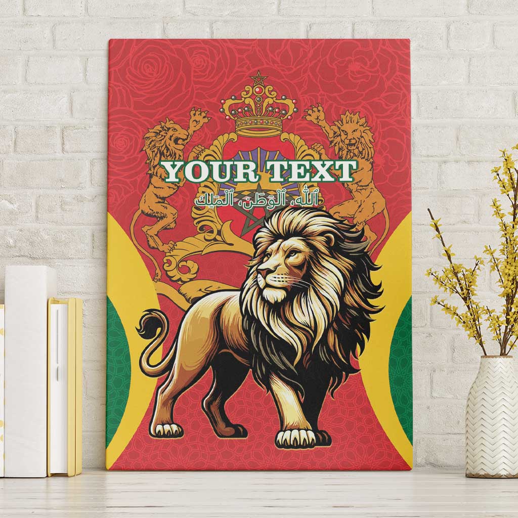 Personalised Morocco Canvas Wall Art Barbary Lion - Proclamation Day