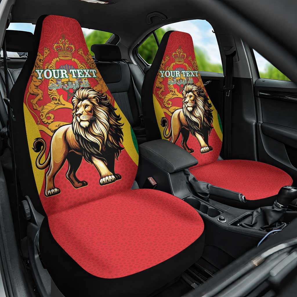 Personalised Morocco Car Seat Cover Barbary Lion - Proclamation Day