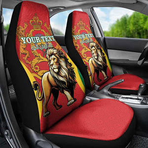 Personalised Morocco Car Seat Cover Barbary Lion - Proclamation Day