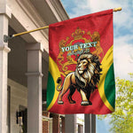 Personalised Morocco Garden Flag Barbary Lion - Proclamation Day