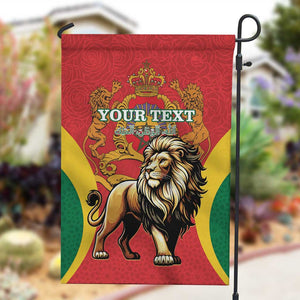 Personalised Morocco Garden Flag Barbary Lion - Proclamation Day