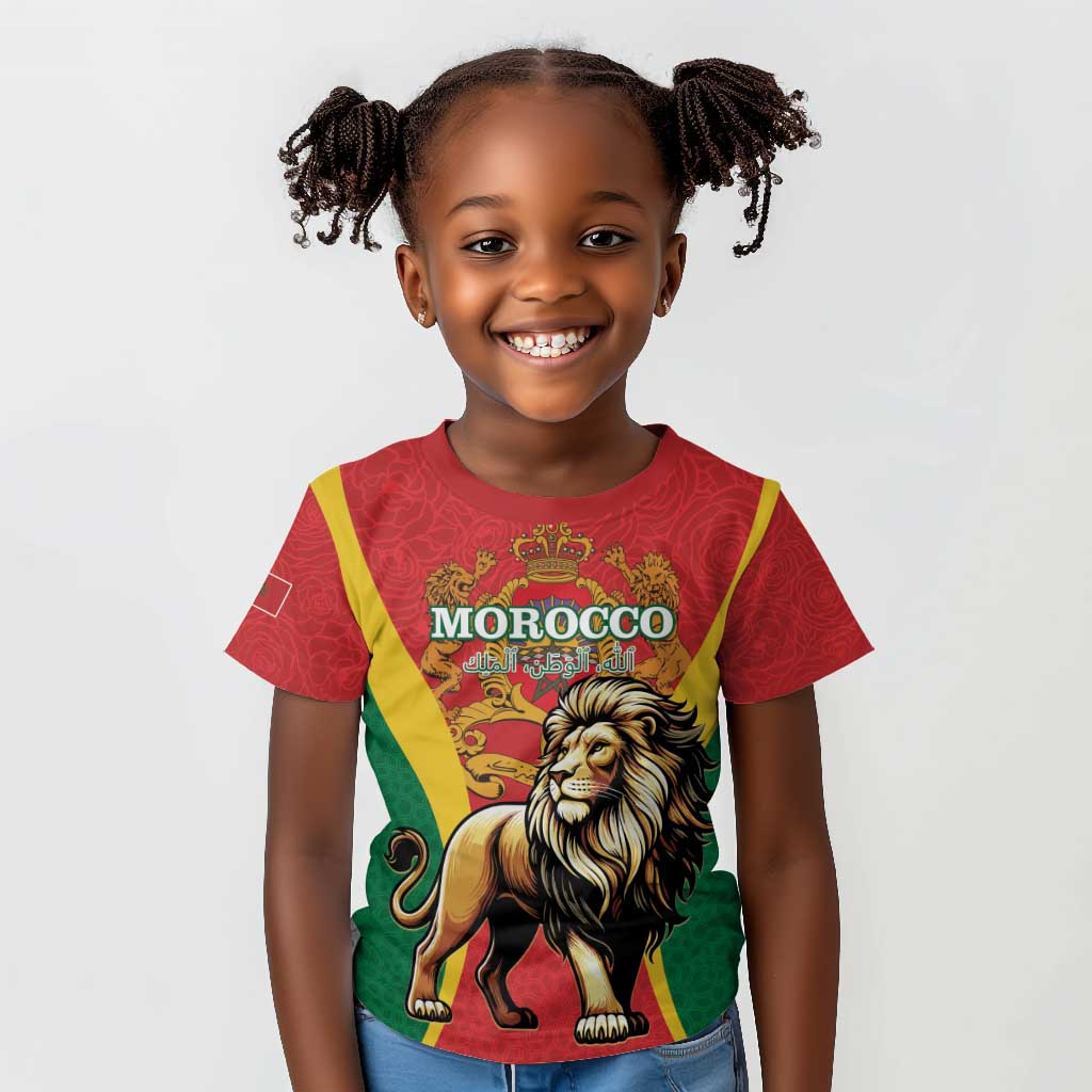 Personalised Morocco Kid T shirt Barbary Lion - Proclamation Day