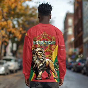 Personalised Morocco Long Sleeve Shirt Barbary Lion - Proclamation Day