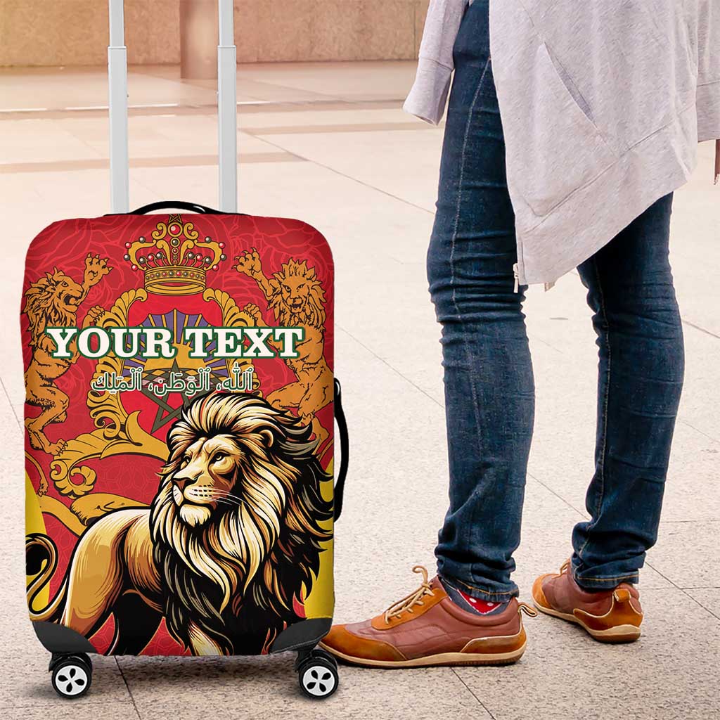 Personalised Morocco Luggage Cover Barbary Lion - Proclamation Day