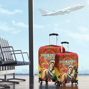 Personalised Morocco Luggage Cover Barbary Lion - Proclamation Day