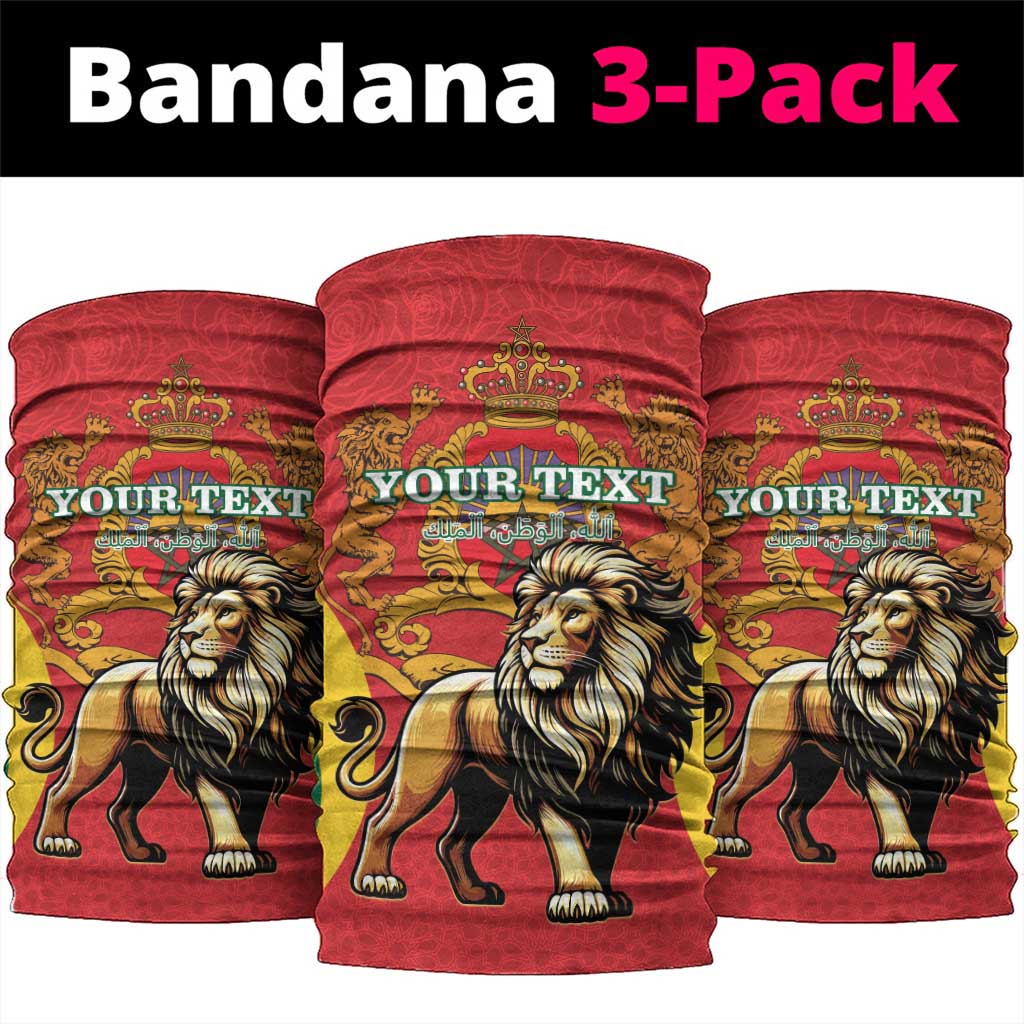Personalised Morocco Neck Gaiter Barbary Lion - Proclamation Day LT15