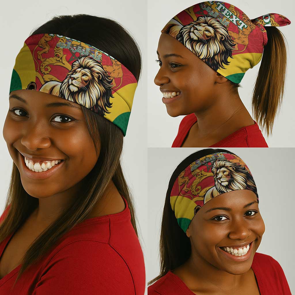 Personalised Morocco Neck Gaiter Barbary Lion - Proclamation Day LT15