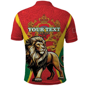 Personalised Morocco Polo Shirt Barbary Lion - Proclamation Day