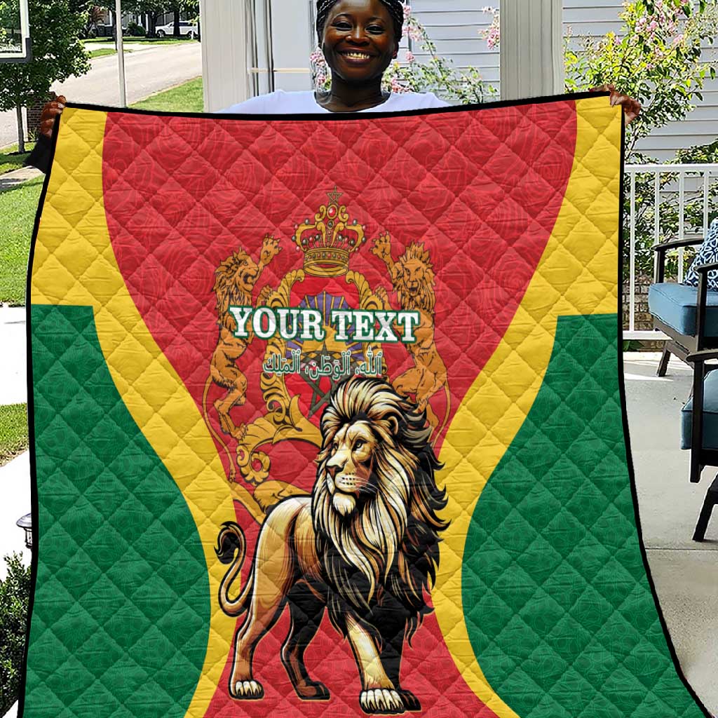 Personalised Morocco Quilt Barbary Lion - Proclamation Day