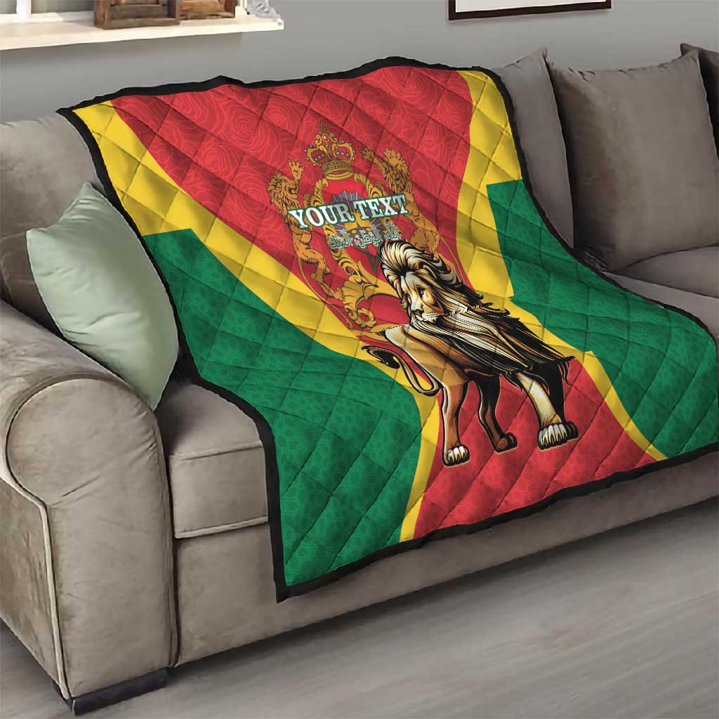 Personalised Morocco Quilt Barbary Lion - Proclamation Day