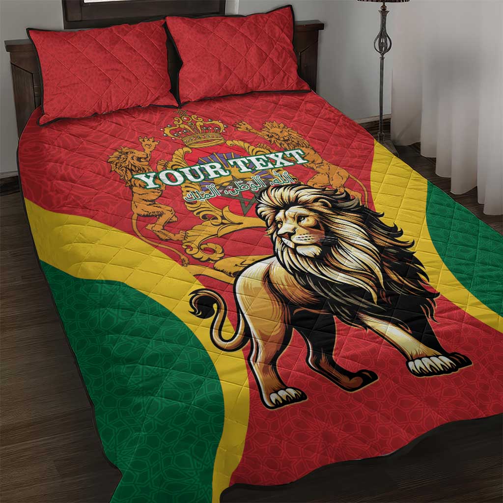 Personalised Morocco Quilt Bed Set Barbary Lion - Proclamation Day