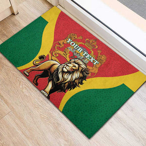 Personalised Morocco Rubber Doormat Barbary Lion - Proclamation Day