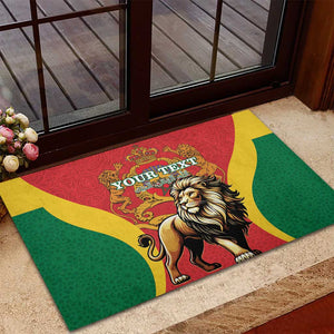 Personalised Morocco Rubber Doormat Barbary Lion - Proclamation Day