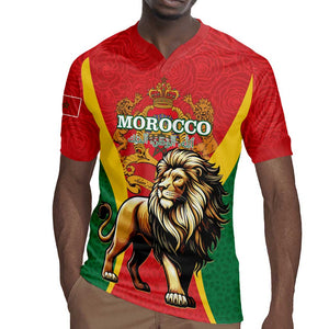 Personalised Morocco Rugby Jersey Barbary Lion - Proclamation Day