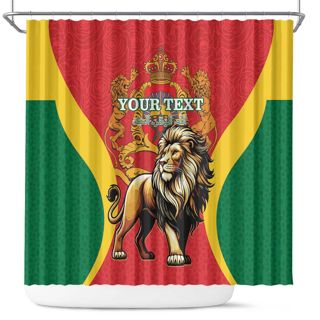 Personalised Morocco Shower Curtain Barbary Lion - Proclamation Day