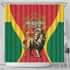 Personalised Morocco Shower Curtain Barbary Lion - Proclamation Day