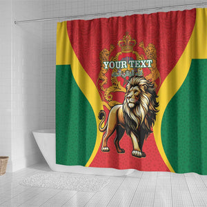 Personalised Morocco Shower Curtain Barbary Lion - Proclamation Day