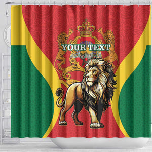 Personalised Morocco Shower Curtain Barbary Lion - Proclamation Day