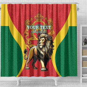 Personalised Morocco Shower Curtain Barbary Lion - Proclamation Day