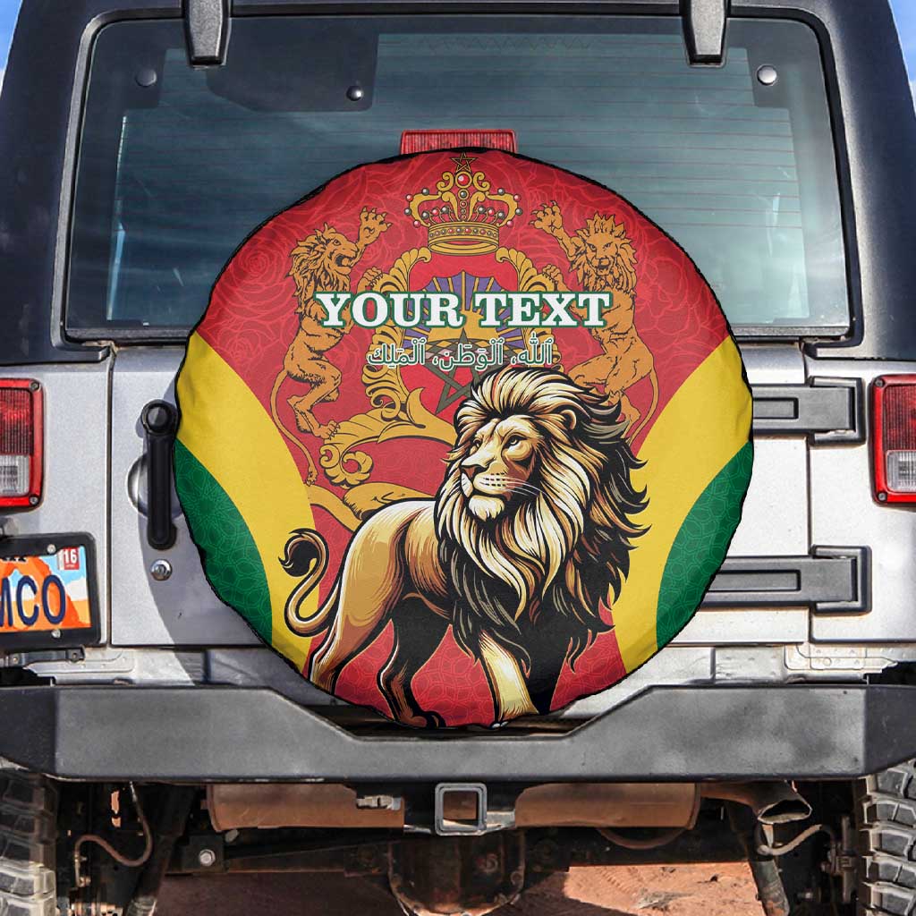 Personalised Morocco Spare Tire Cover Barbary Lion - Proclamation Day