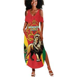 Personalised Morocco Summer Maxi Dress Barbary Lion - Proclamation Day