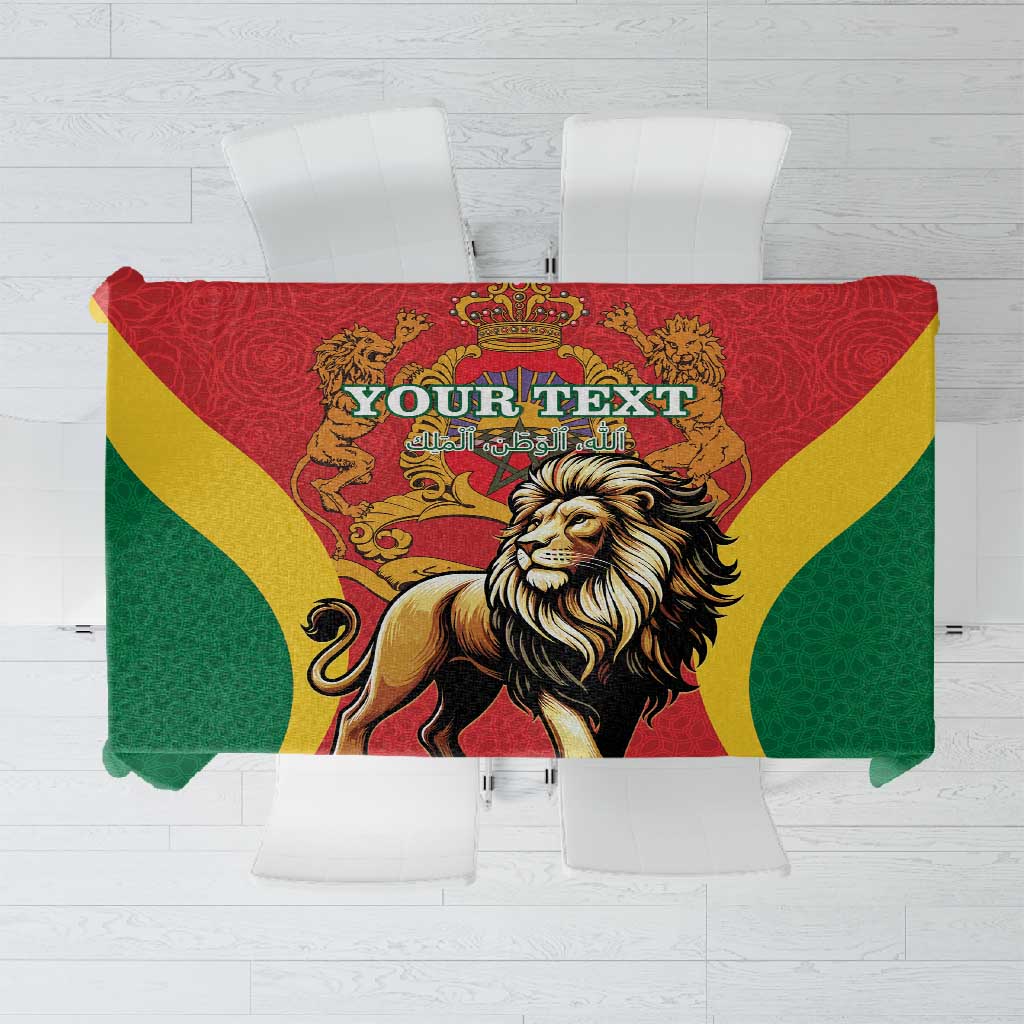 Personalised Morocco Tablecloth Barbary Lion - Proclamation Day