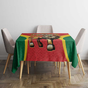 Personalised Morocco Tablecloth Barbary Lion - Proclamation Day