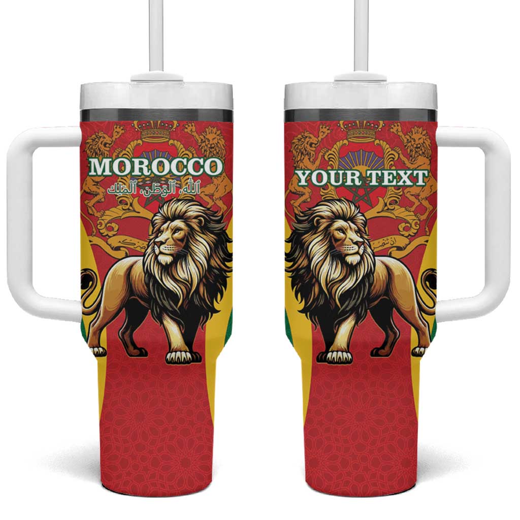 Personalised Morocco Tumbler With Handle Barbary Lion - Proclamation Day