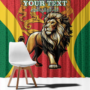 Personalised Morocco Window Curtain Barbary Lion - Proclamation Day