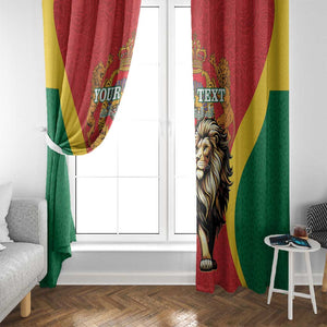 Personalised Morocco Window Curtain Barbary Lion - Proclamation Day