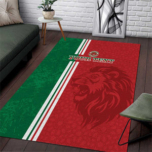 Custom Afro Morocco Football Area Rug With Islamic Pattern