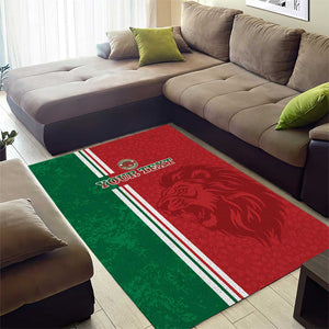 Custom Afro Morocco Football Area Rug With Islamic Pattern